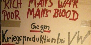 Rich Man's War Poor Man's Blood Gegen Kriegsproduktion
