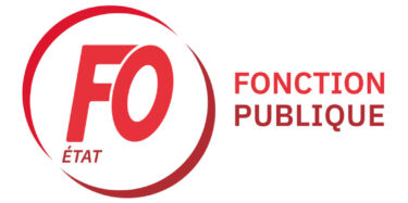 Logo der sozialdemokratischen Gewerkschaft Force Ouvrière im öffentlichen Dienst Frankreichs